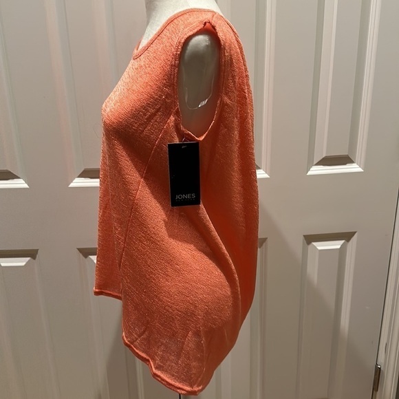 Jones New York Top - Shell Orange - Open Back Design size x-small NWT - Picture 2 of 9